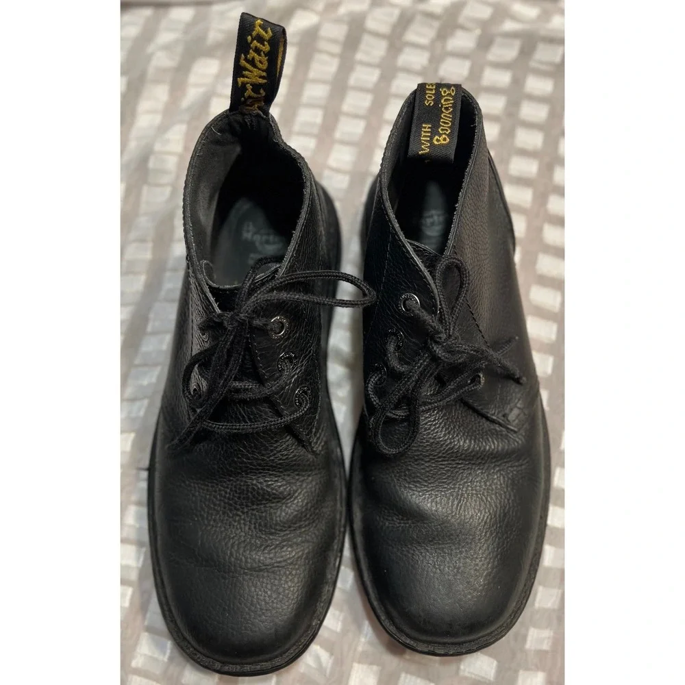 Dr Marten Sussex Bear Trap Slip Resistant Chukka Black Boots Size 10